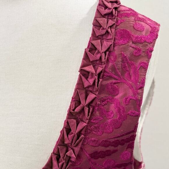 Original Steindl Dress Size M German 100% Silk Dirndl Oktoberfest Milk Maid Pink - Picture 13 of 16